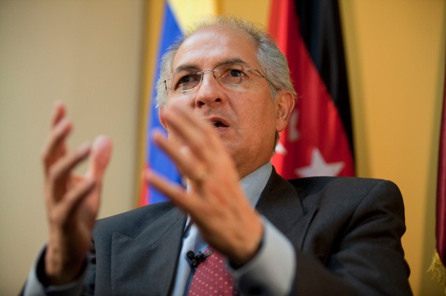 El opositor y alcalde metropolitano de Caracas, Antonio Ledezma.