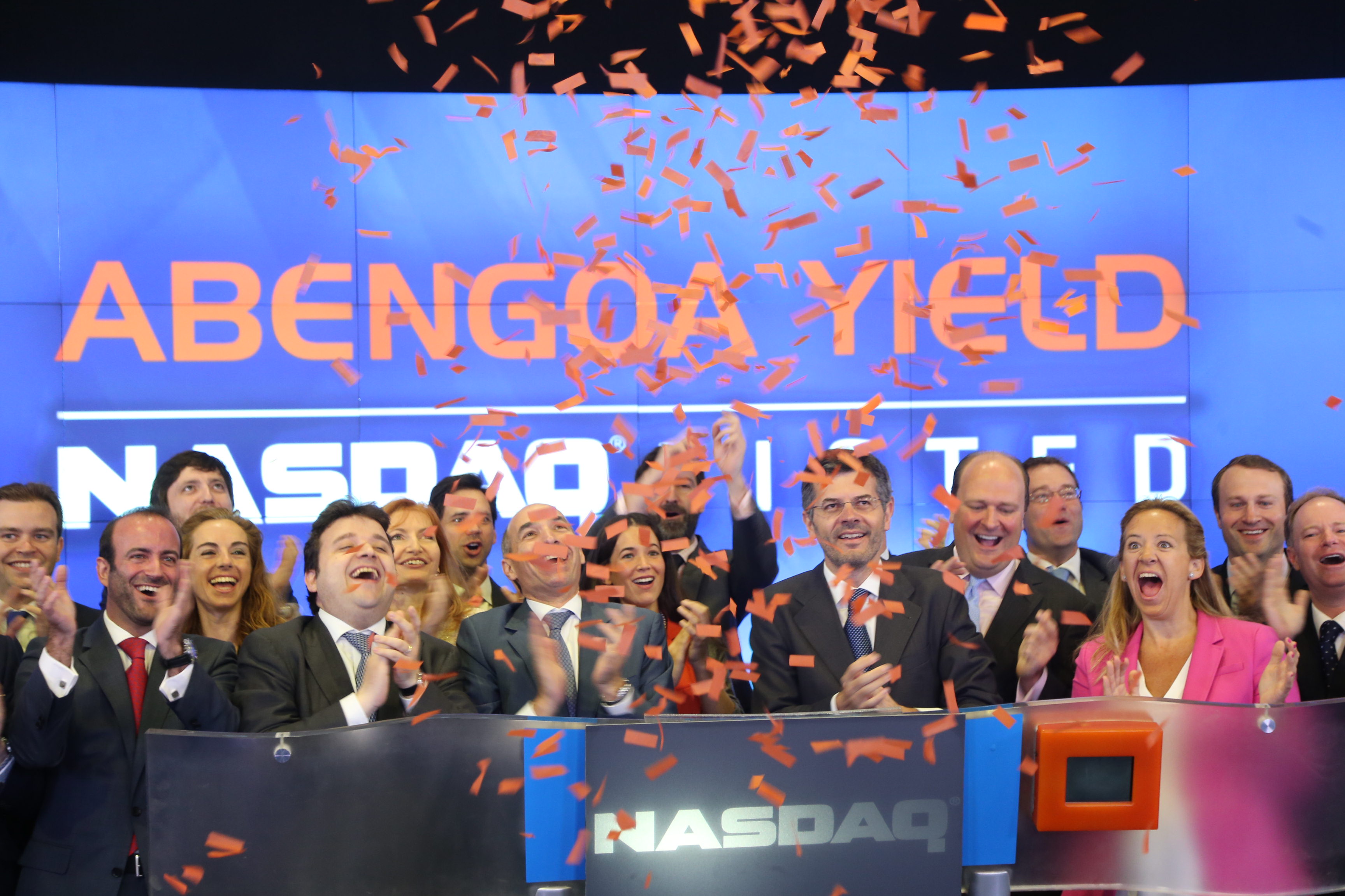 Abengoa protagoniza la ceremonia de cierre de mercado ‘Closing Bell’ del NASDAQ en Nueva York.