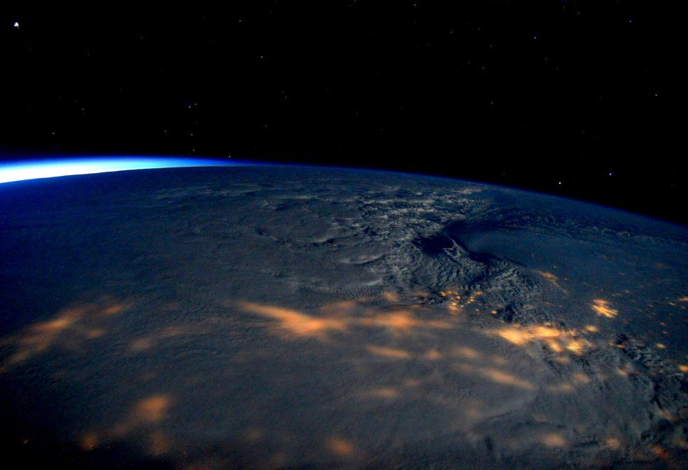Foto de la NASA de la tormenta