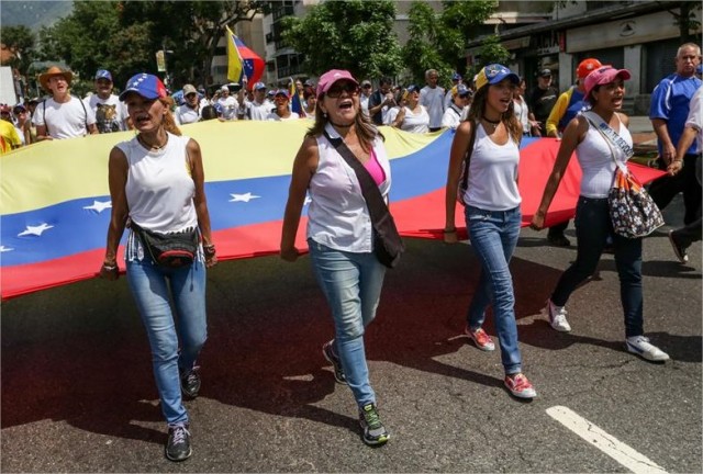 Marcha oposición Venezuela