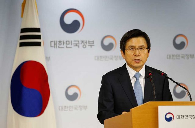 Hwang Kyo-ahn es el presidente povisional de Corea del Sur