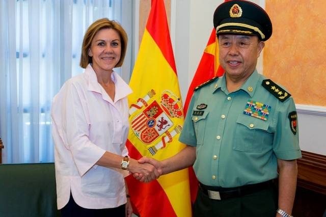 El general chino Fan Changlong se reunió con la Ministra Cospedal en junio. (Ministerio de Defensa)