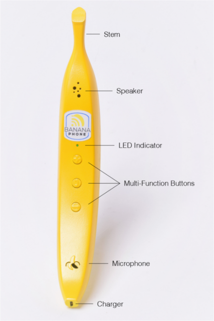 El bananaphone es una idea similar a la de Samsung presentada en mayo de este año