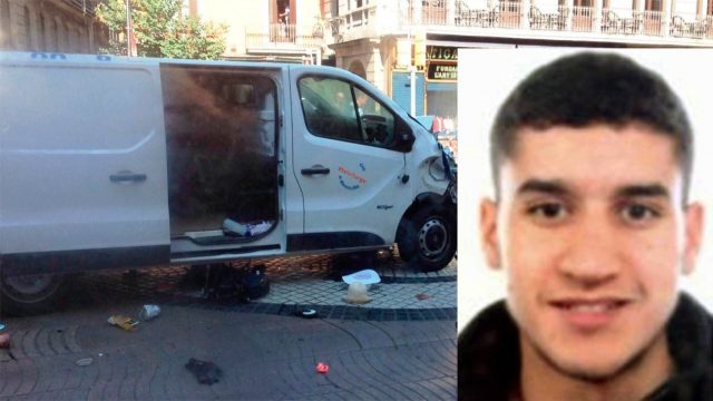 Younes Abouyaaqoub, identificado como el conductor de la furgoneta del atentado de La Rambla de Barcelona