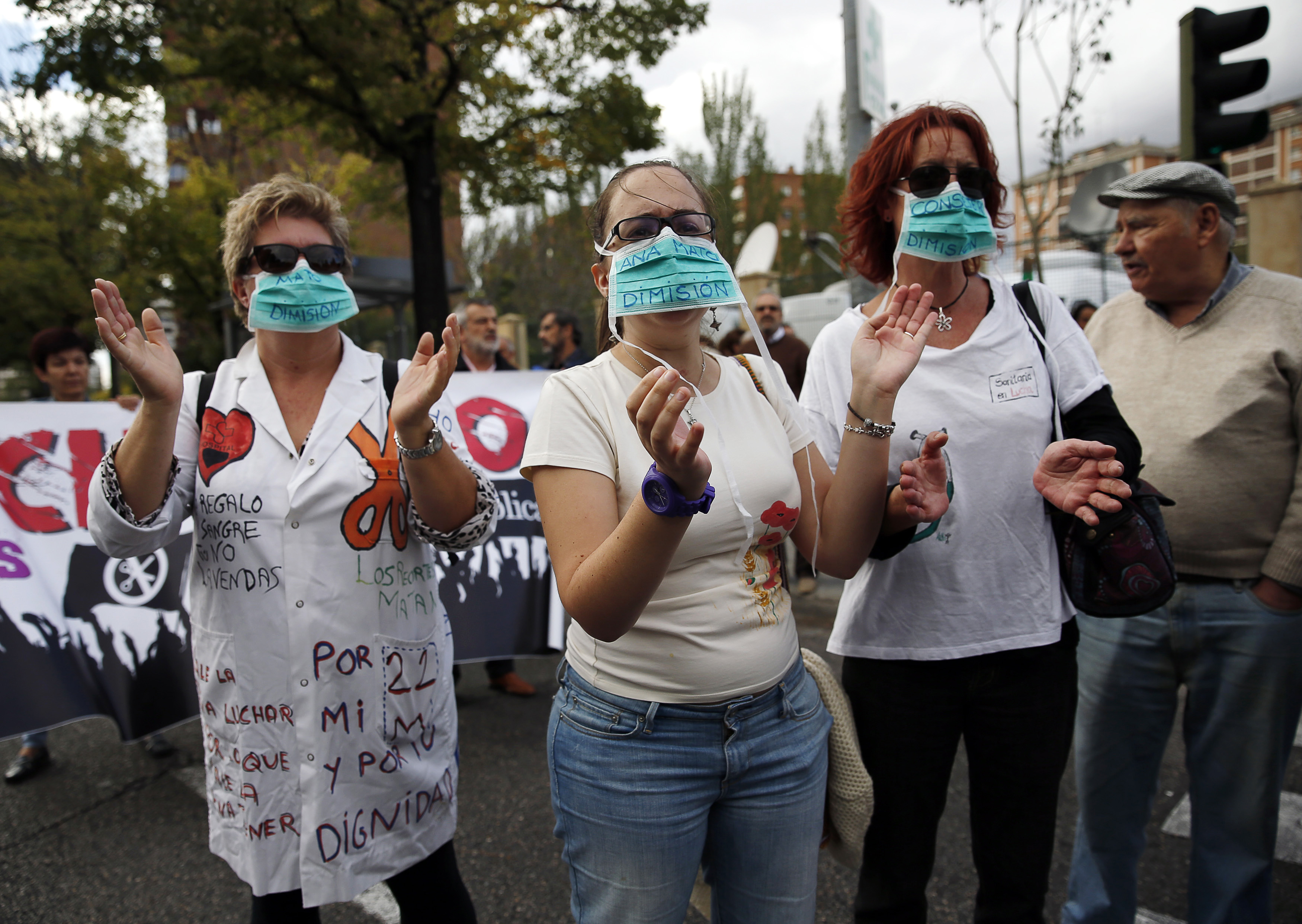 Protestas por una sanidad pública en Madrid