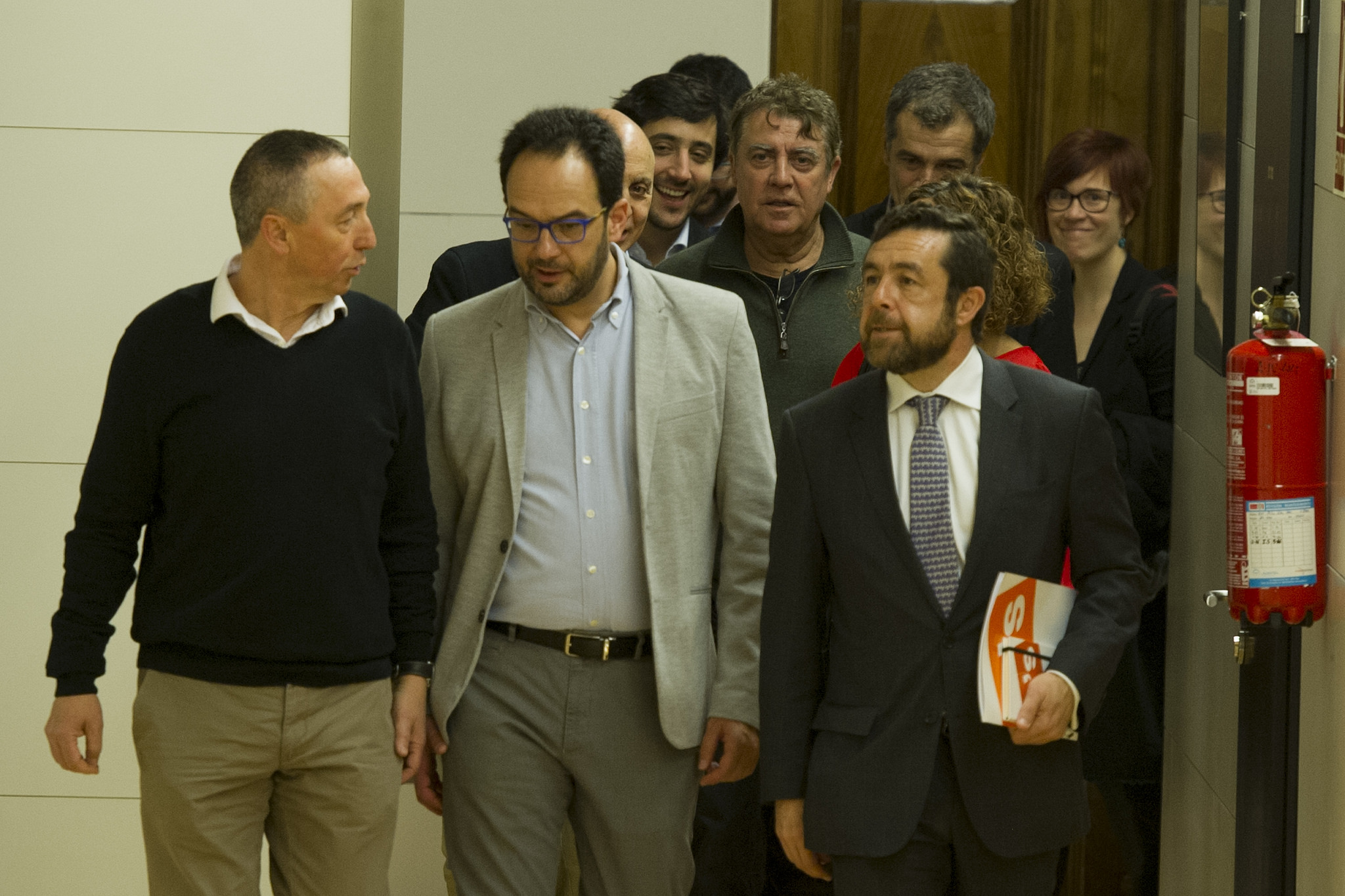 Antonio Hernando, Joan Baldoví y Miguel Gutiérrez. FOTO: Flickr PSOE