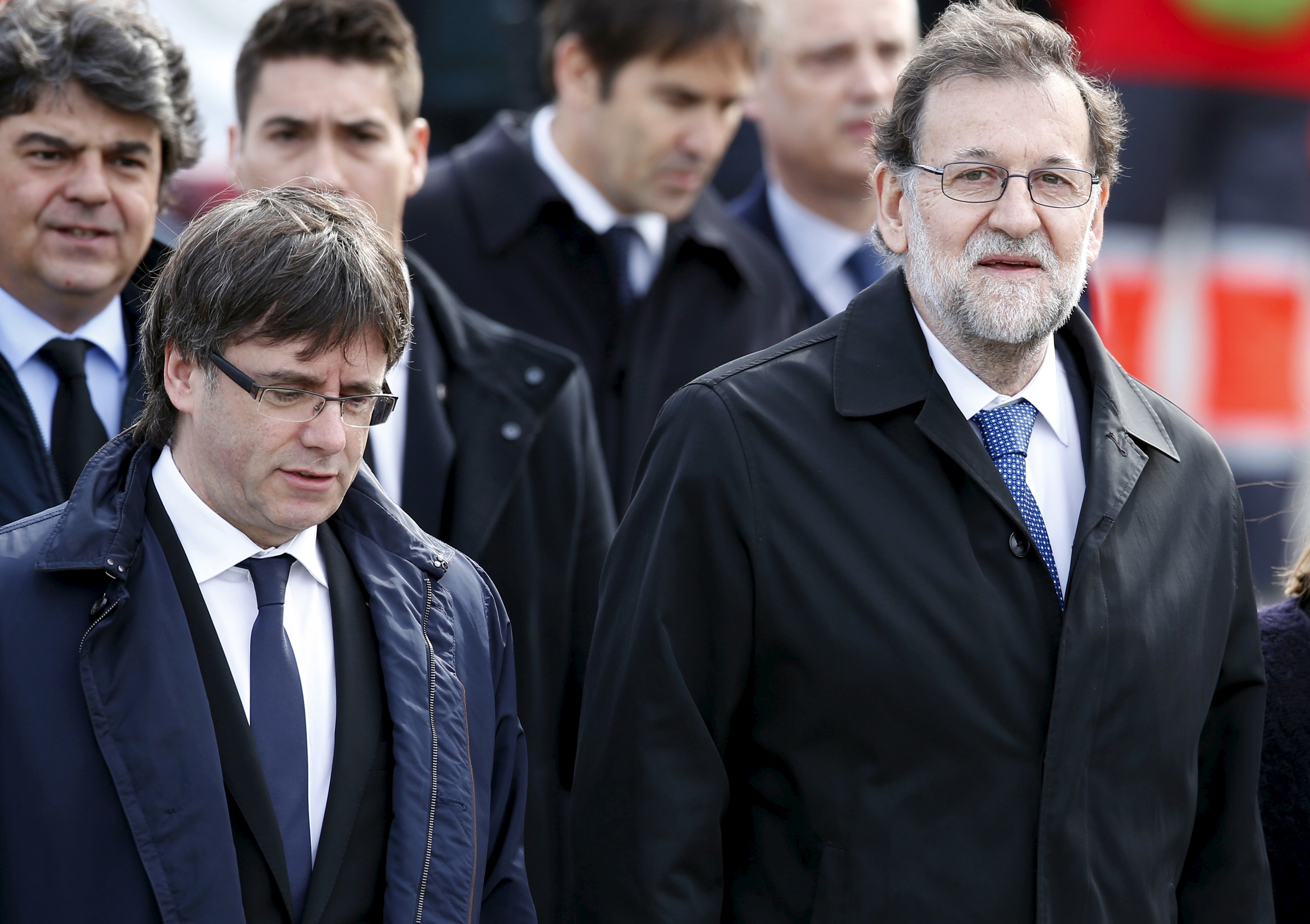 Mariano Rajoy y Puigdemont. Reuters