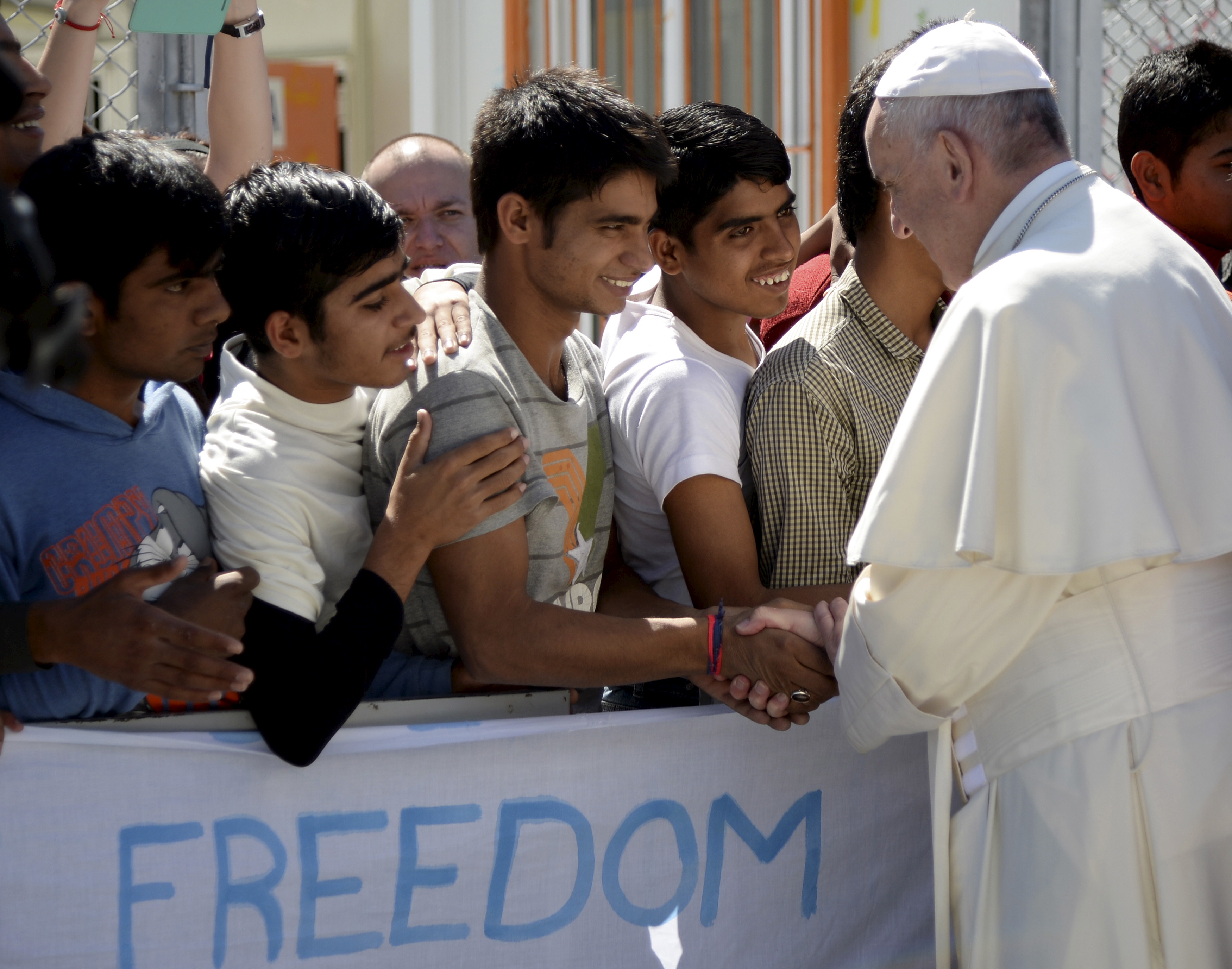 Visita del Papa Francisco a Lesbos. FOTOS: Reuters