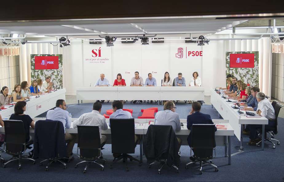 Ejecutiva PSOE 26J elecciones. Foto: Flickr PSOE