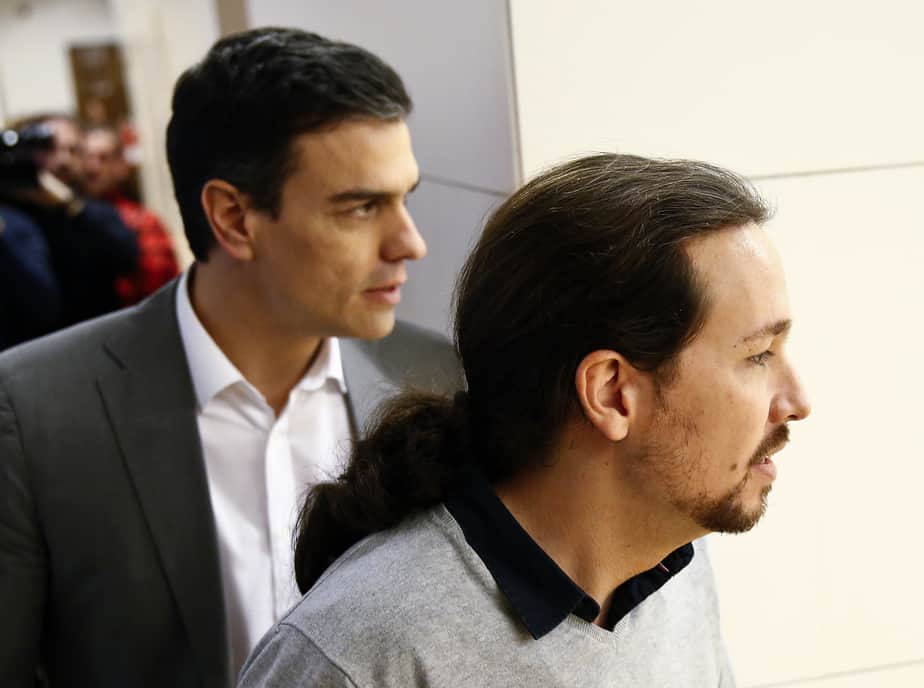Pedro Sánchez y Pablo Iglesias. Reuters