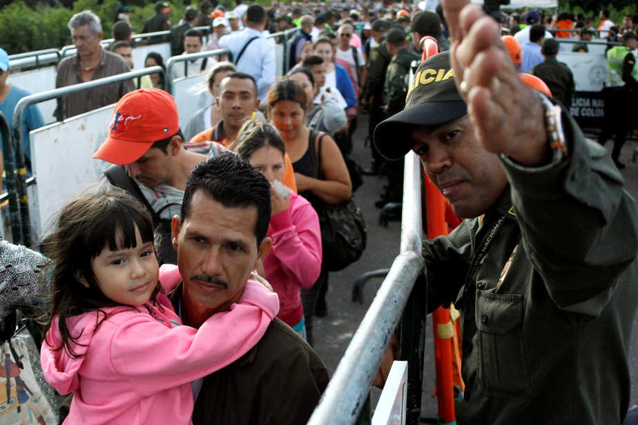 Imagen de la frontera entre Venezuela y Colombia. Reuters