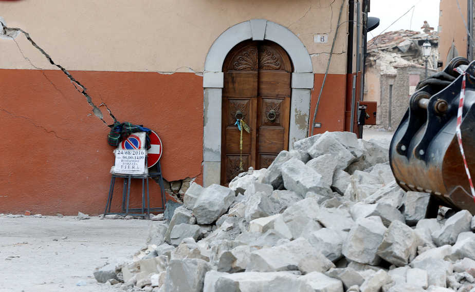 Imagen del terremoto que ha asolado el centro de Italia.