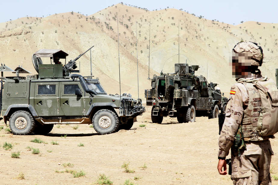 Vehículos lince. Ejército, Irak FOTO: Ministerio de Defensa