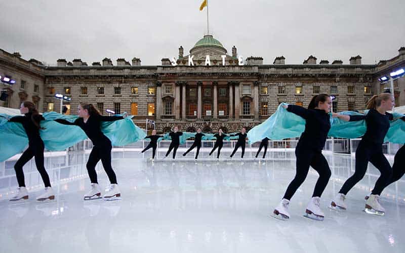 Pista de hielo frente a la Somerset House