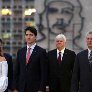 a visita del Primer Ministro de Canadá. Justin Trudeau, a Cuba