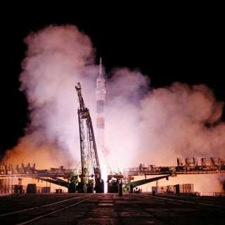 Lanzamiento de la nave espacial Soyuz MS-03