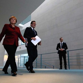 UE - Angela Merkel y Mariano Rajoy