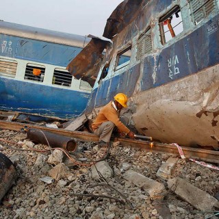 Descarrilamiento de tren en India