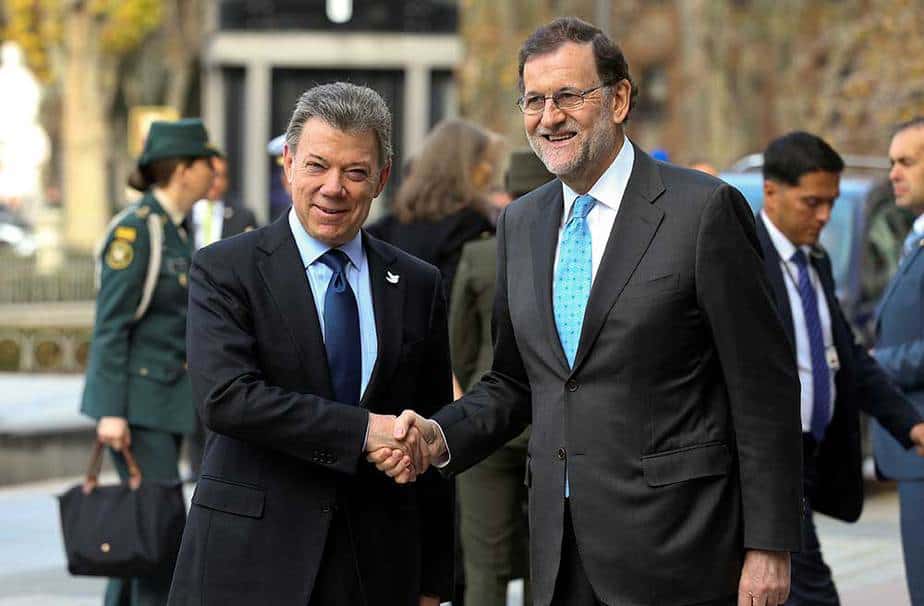 Juan Manuel Santos en Madrid