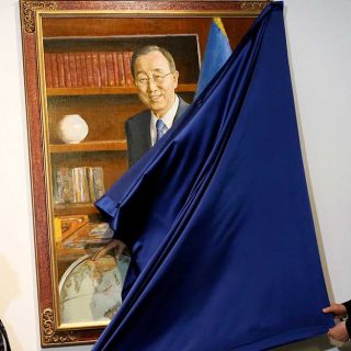 Retrato oficial de Ban Ki Moon