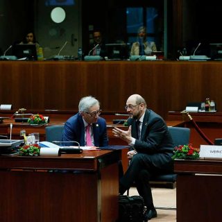 Jean Claude Juncker y Martin Schulz