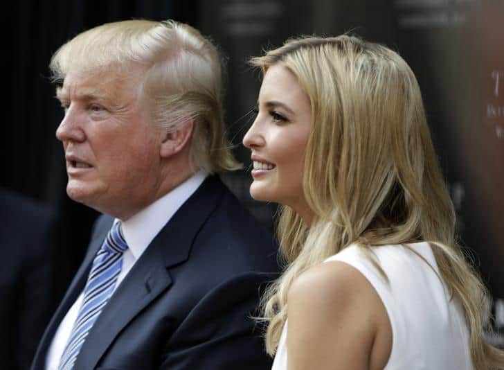 Donald Trump and his daughter Ivanka (R) attend the ground breaking ceremony of the Trump International Hotel at the Old Post Office Building in Washington July 23, 2014. The $200 million transformation of the Old Post Office Building into a Trump hotel is scheduled for completion in 2016.  REUTERS/Gary Cameron    (UNITED STATES - Tags: BUSINESS POLITICS REAL ESTATE)