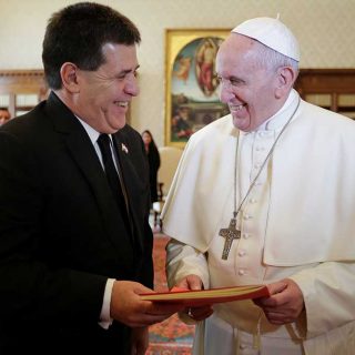 Horacio Cartes y el Papa Francisco
