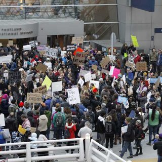 Protestas contra Trump aeropuertos EE.UU