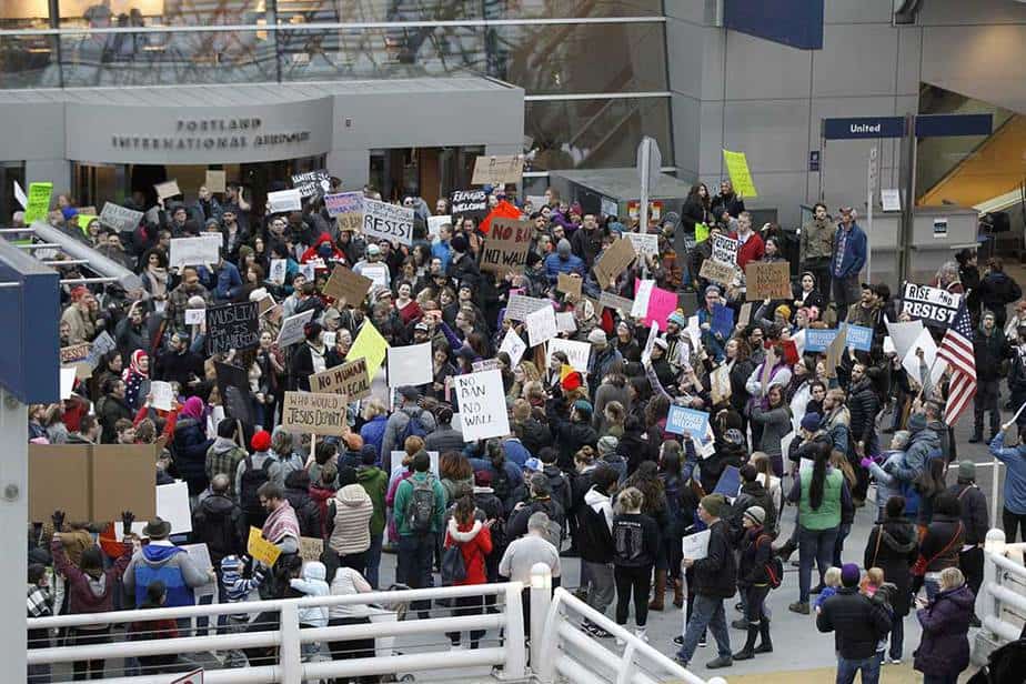 Protestas contra Trump aeropuertos EE.UU
