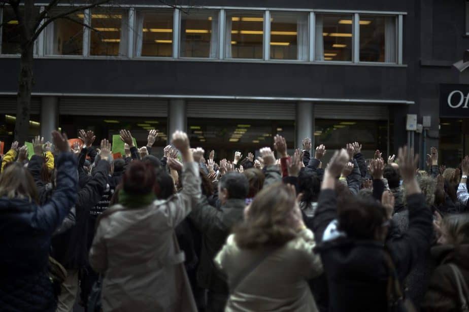 Protestas sindicatos CCOO. FOTO: Reuters