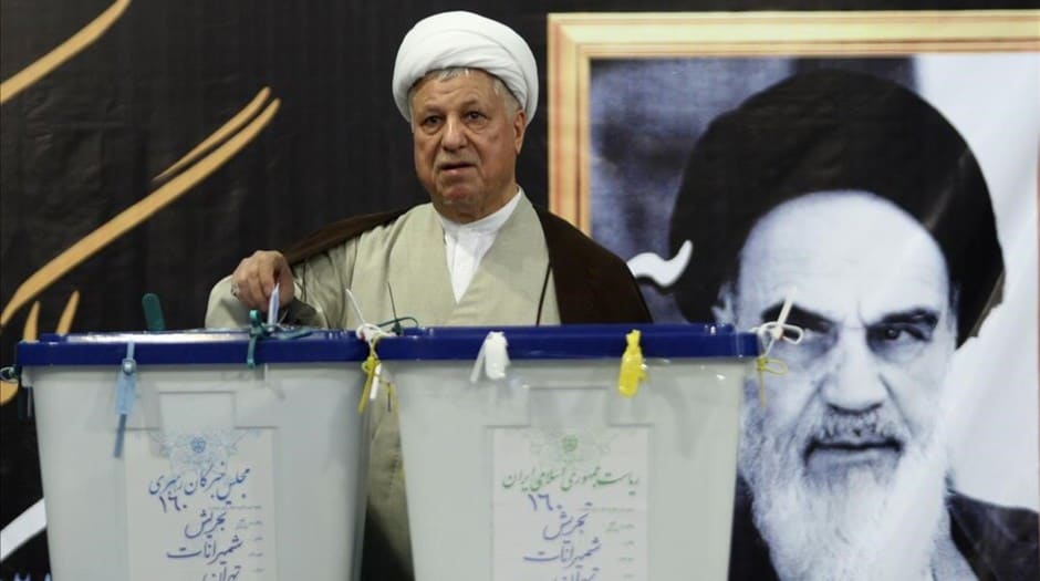 Iran s former president Ali Akbar Hashemi Rafsanjani casts his ballot during the Iranian presidential election  north of Tehran June 12  2009  REUTERS Chavosh Homavandi jamejamonline   IRAN POLITICS ELECTIONS