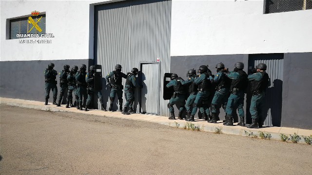 Operación de la Guardia Civil en Alicante. FOTO: Guardia Civil