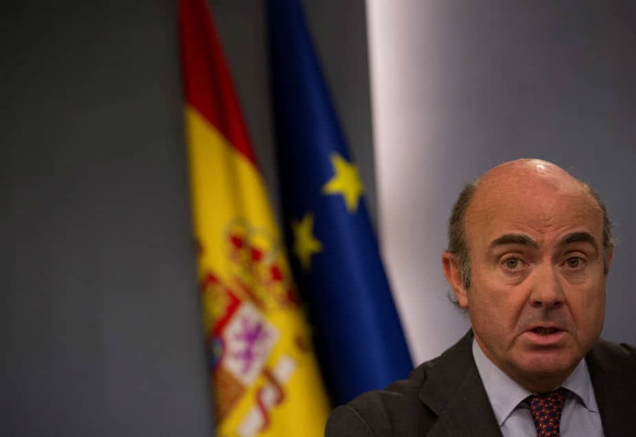 El ministro de Economía, Luis de Guindos. FOTO: Reuters