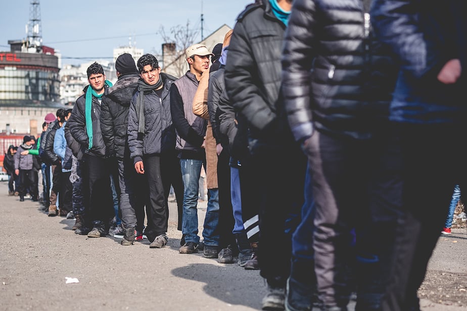 Refugiados en Serbia. FOTO: Miodrag Ćakić/Info Park - Oxfam Intermon