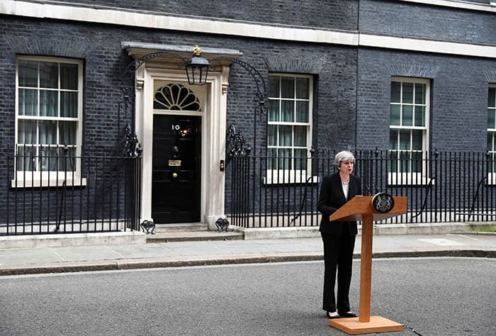 La primera ministra británica Theresa May. FOTO: Reuters