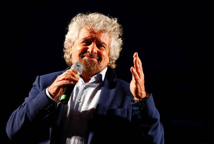 El fundador del Movimiento 5 Estrellas, Beppe Grillo. FOTO: Reuters