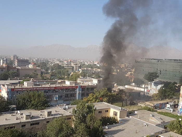 Atentado en Kabul. FOTO: Reuters