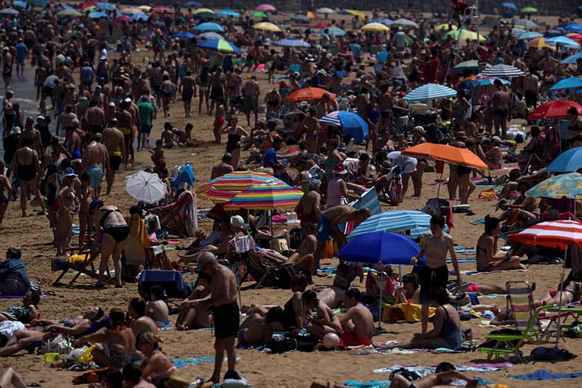 Playa de Gijón. FOTO: Reuters