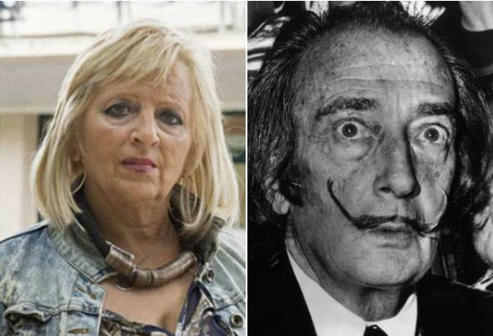 Pilar Abel (izq) solicitó la exhumación del cadáver de Dalí