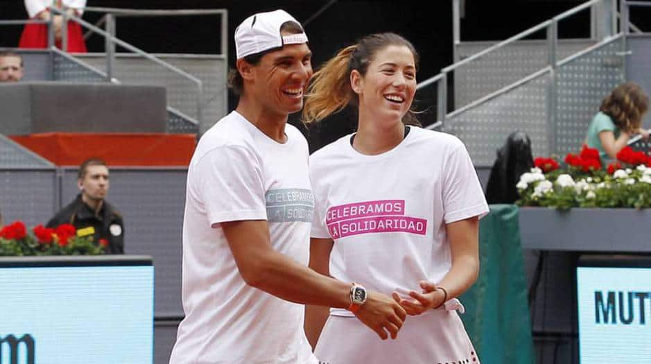 Rafael Nadal y Garbiñe Muguruza