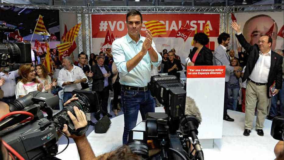 Pedro Sánchez - PSOE -Cataluña
