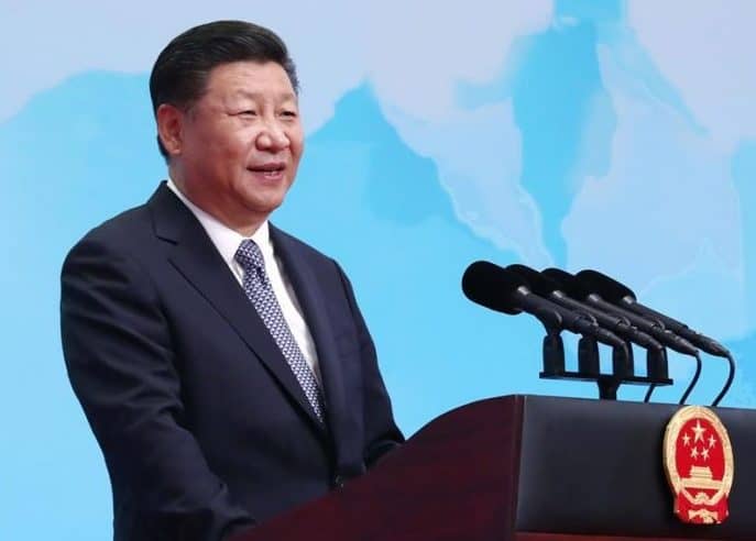 BRICS El presidente de China, Xi Jinping, pronuncia un discurso de apertura durante la ceremonia de inauguración del Foro Empresarial del BRICS en Xiamen