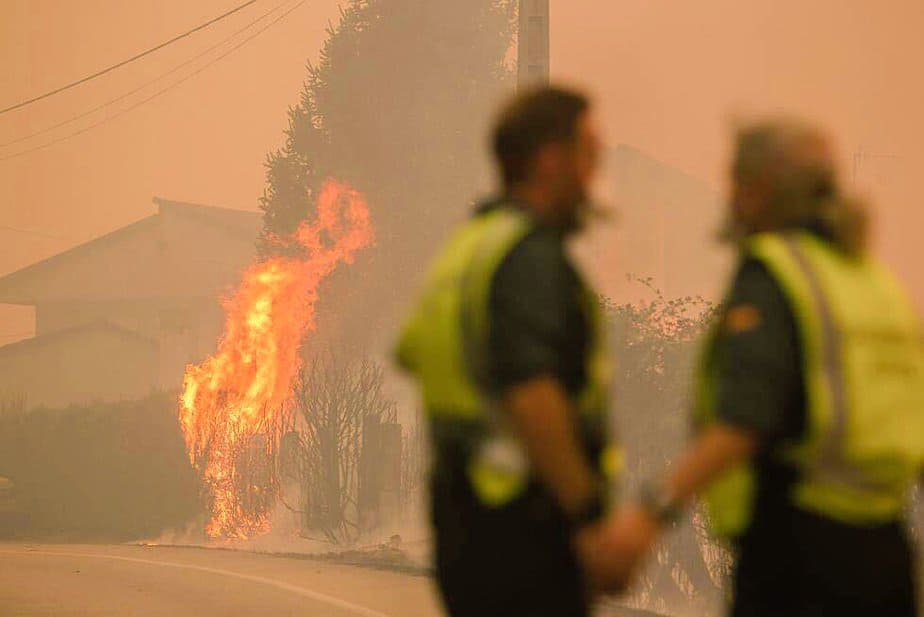 Incendios en Galicia.