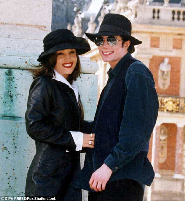 Michael con Lisa Marie Presley