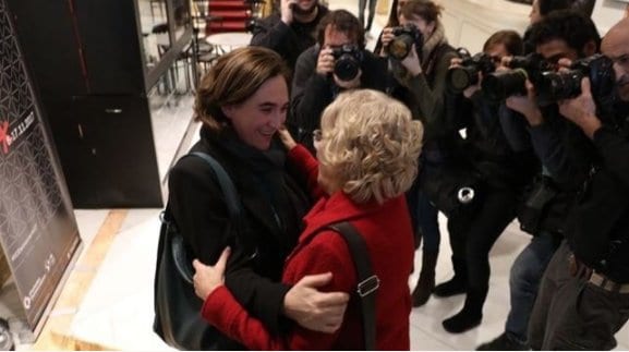 Las alcaldesas de Madrid y Barcelona, Manuela Carmena y Ada Colau