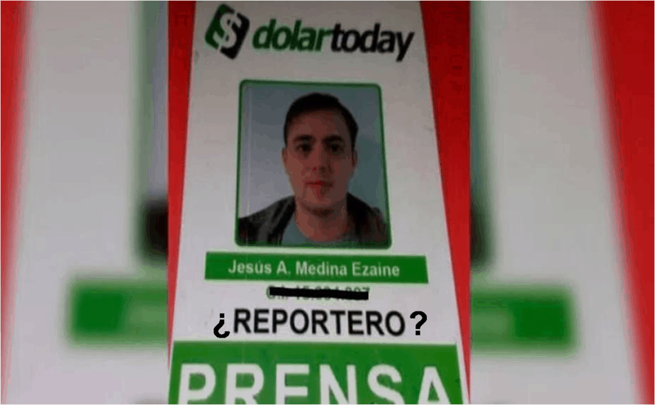 Jesús Medina, reportero de Dolar Today en venezuela