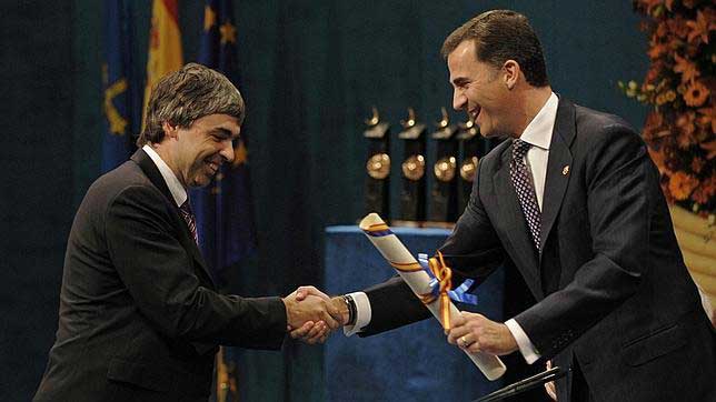Larry Page recibe el Premio Príncipe de Asturias