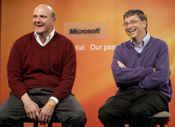 Steve Ballmer y Bill Gates
