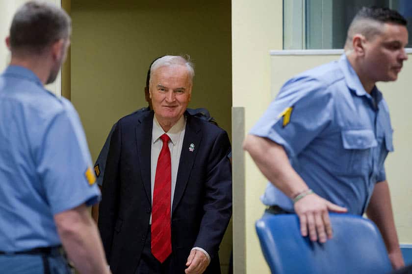Reacción del Gobierno a la condena de Mladic.