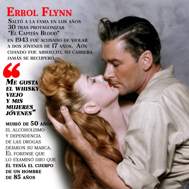 Escándalos sexuales de Hollywood: Errol Flynn